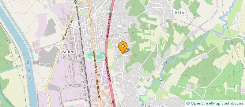 localisation de l'entreprise PRINCIC-INDUSTRIE  SALAISE-SUR-SANNE