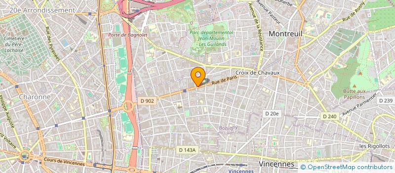localisation de l'entreprise PRINCIFARM à MONTREUIL