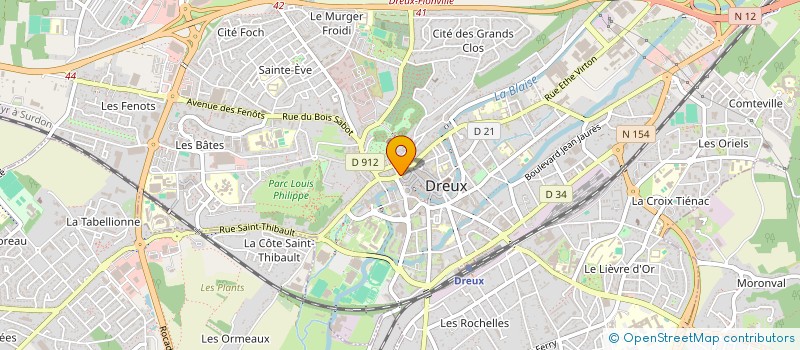 localisation de l'entreprise PRINCIP'DIFFUSION à DREUX