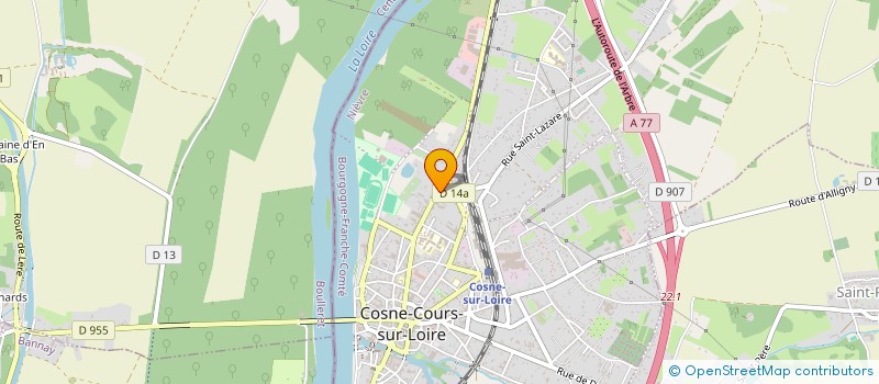 localisation de l'entreprise PRINET à COSNE-COURS-SUR-LOIRE