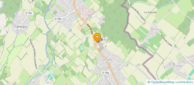 localisation de l'entreprise PRINGY C&A  ORNEX