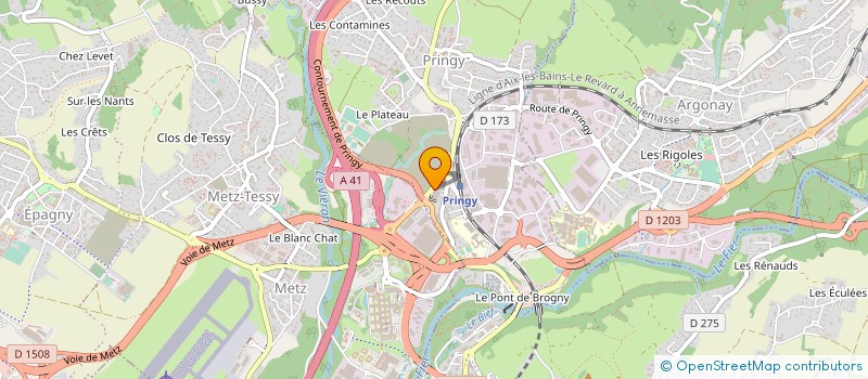 localisation de l'entreprise PRINGYDIS  ANNECY