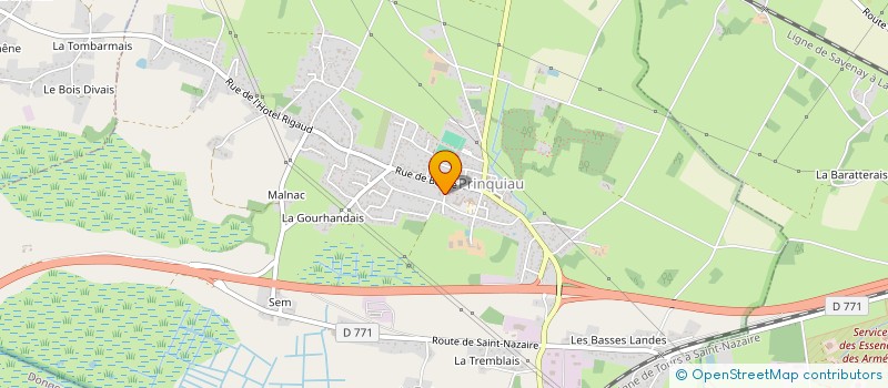 localisation de l'entreprise PRINQUIAU SOLIDAIRE à PRINQUIAU