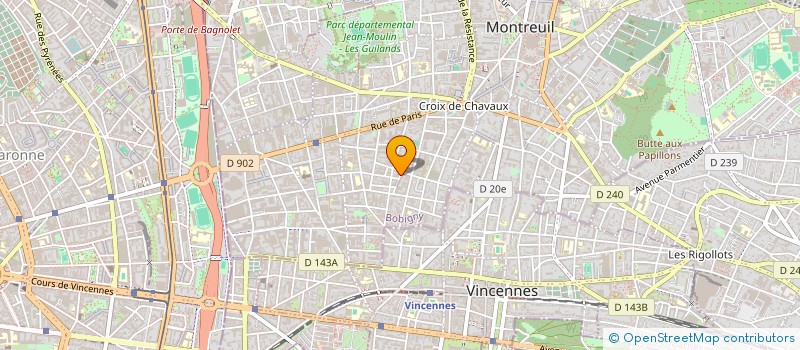 localisation de l'entreprise PRINT à MONTREUIL