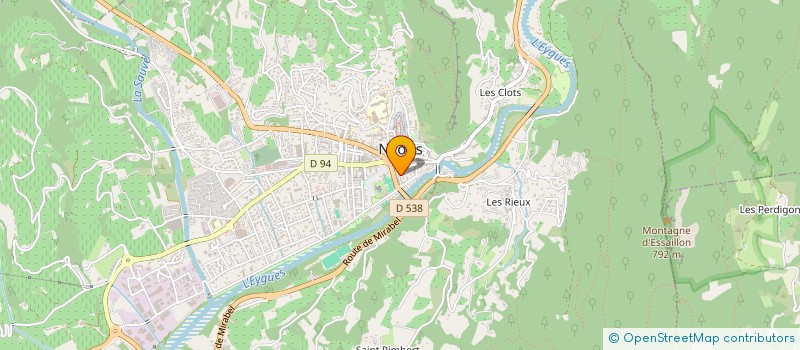 localisation de l'entreprise PRINT'COMMUNICATION à NYONS