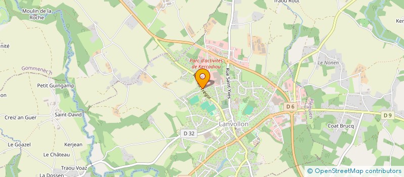 localisation de l'entreprise PRINT ID  LANVOLLON