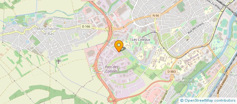 localisation de l'entreprise PRINT'IN 68 à MULHOUSE