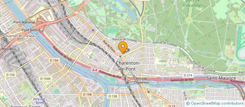 localisation de l'entreprise PRINT INFLUENCE à CHARENTON LE PONT