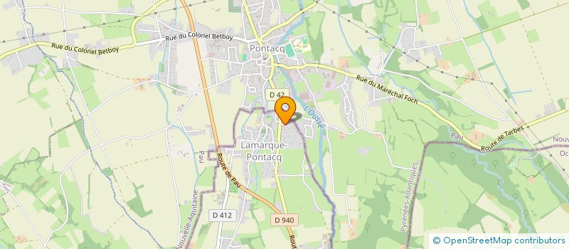 localisation de l'entreprise PRINT INK  LAMARQUE-PONTACQ