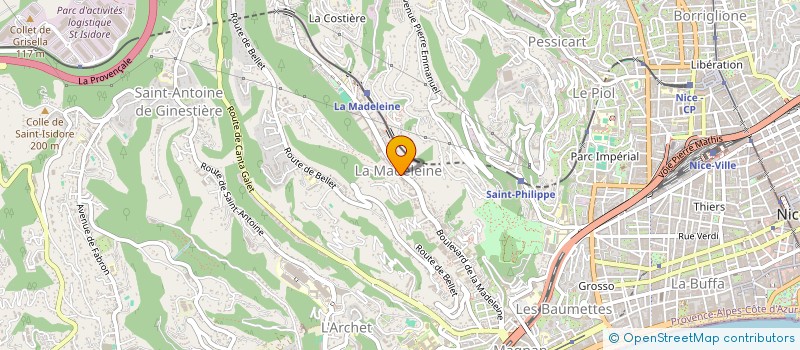 localisation de l'entreprise PRINT N GO  NICE