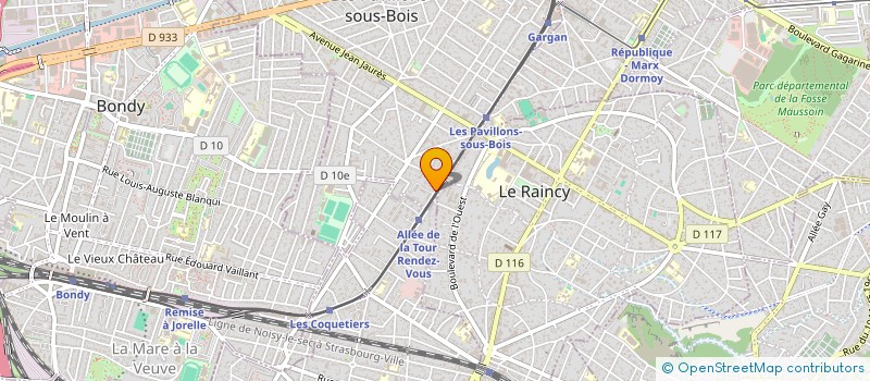 localisation de l'entreprise PRINT ROUTING COMMUNICATION  LES PAVILLONS-SOUS-BOIS