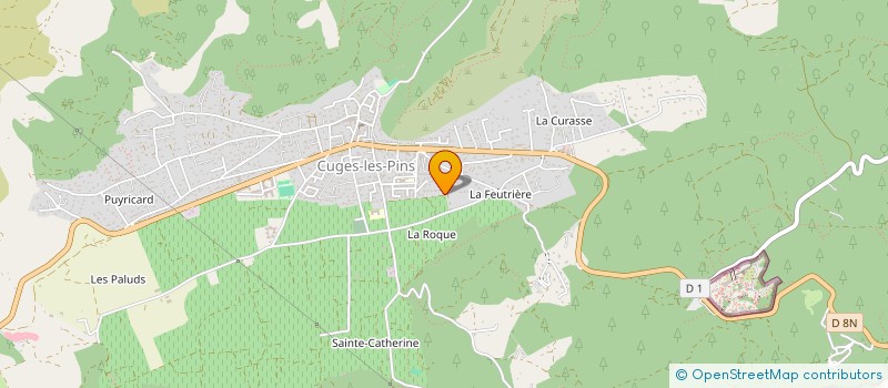 localisation de l'entreprise PRINT & SPICE  CUGES-LES-PINS