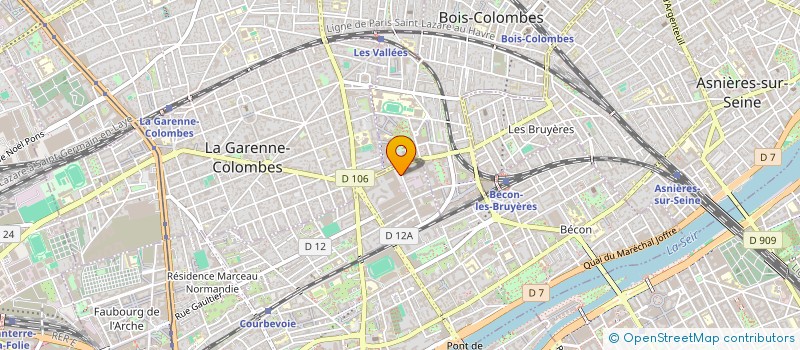 localisation de l'entreprise PRINT'TIME à COURBEVOIE