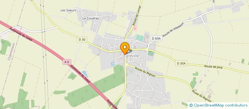 localisation de l'entreprise PRINT UP à EGREVILLE
