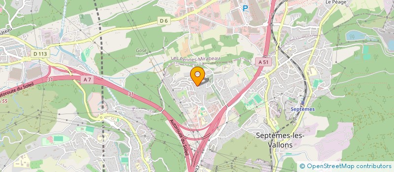 localisation de l'entreprise PRINT-VAL à SEPTEMES-LES-VALLONS
