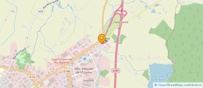 localisation de l'entreprise PRINTALYA à CHOLET