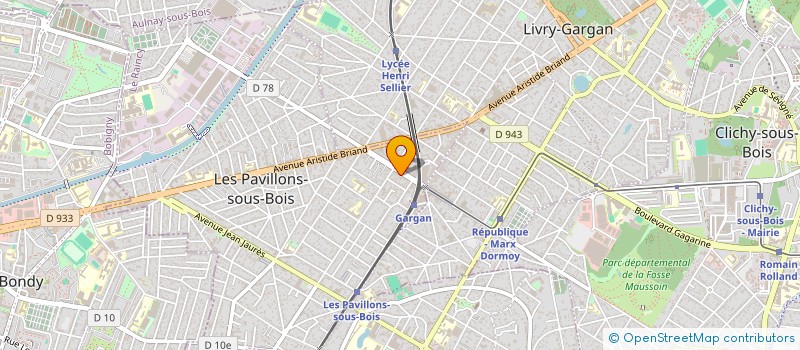 localisation de l'entreprise PRINTANIA  LES PAVILLONS-SOUS-BOIS