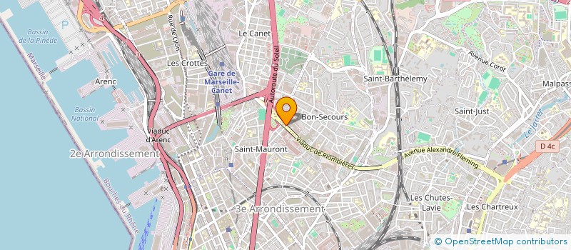 localisation de l'entreprise PRINTANIA à MARSEILLE