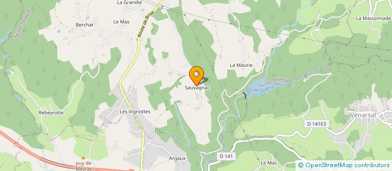 localisation de l'entreprise PRINTEMPS  USSAC