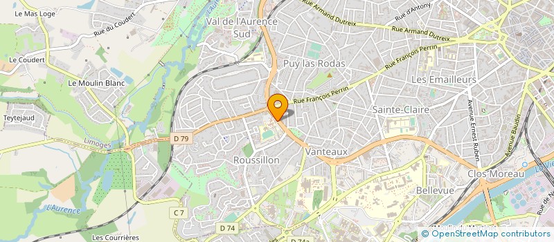 localisation de l'entreprise PRINTEMPS CHORAL LIMOUSIN à LIMOGES