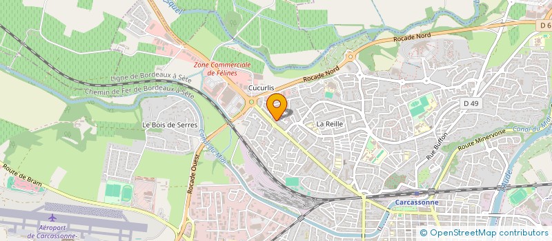 localisation de l'entreprise PRINTEMPS D'ASIE  CARCASSONNE