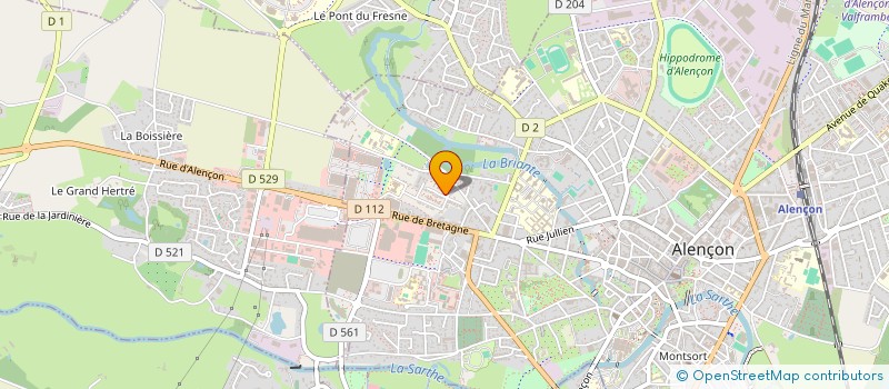 localisation de l'entreprise PRINTEMPS HA à ALENCON