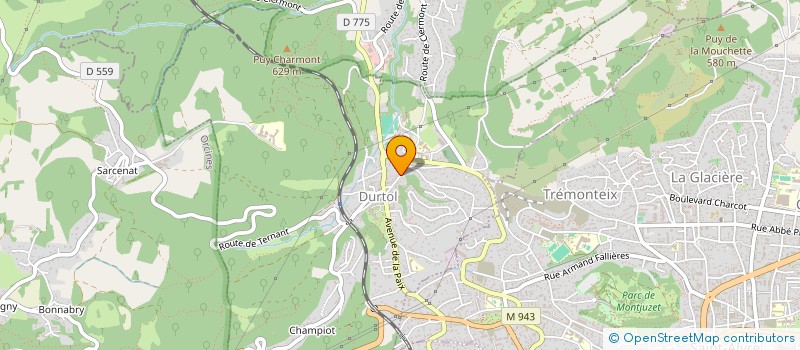 localisation de l'entreprise PRINTEMPS VOCAL AUVERGNE  DURTOL