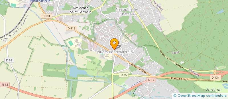 localisation de l'entreprise PRINTERKUT  JOUARS-PONTCHARTRAIN