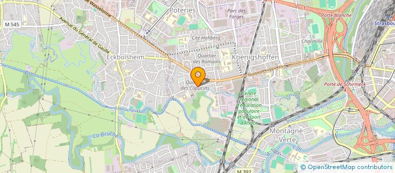localisation de l'entreprise PRINTFABRIK à STRASBOURG