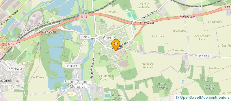 localisation de l'entreprise PRINTIMMO OUEST à CHERISY