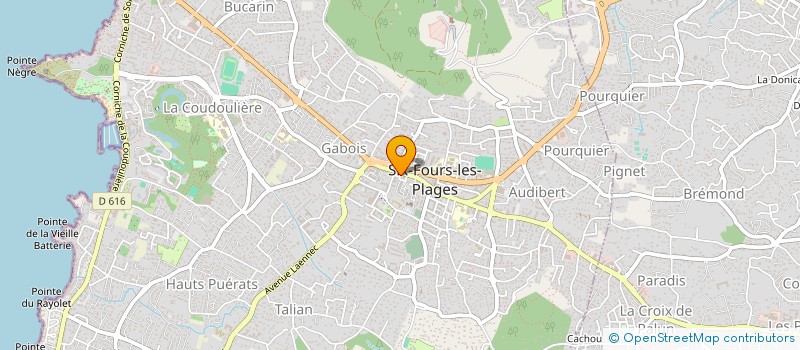 localisation de l'entreprise PRINTLAB à SIX-FOURS-LES-PLAGES