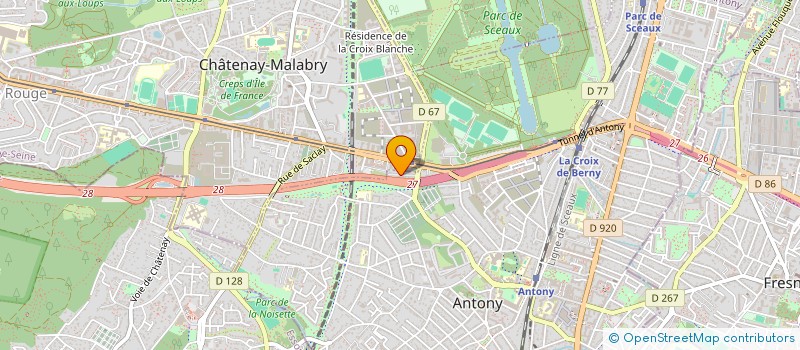 localisation de l'entreprise PRINTONICS à ANTONY