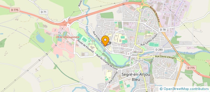 localisation de l'entreprise PRINTOUDON à SEGRE-EN-ANJOU BLEU