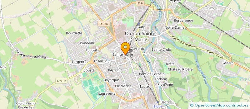 localisation de l'entreprise PRINTTEX 64  OLORON SAINTE MARIE