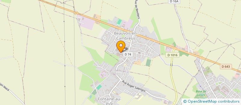 localisation de l'entreprise PRINTYCOLORS à BEAUVOIS-EN-CAMBRESIS