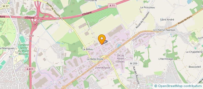 localisation de l'entreprise PRINVAULT SERVICES à CARQUEFOU