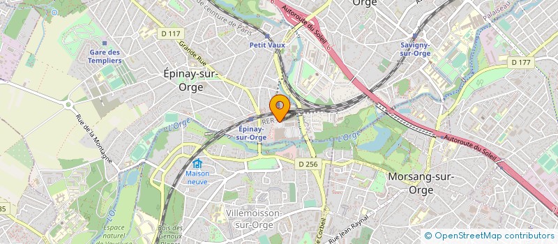 localisation de l'entreprise PRIOLET FRERES-SAS à MORSANG-SUR-ORGE