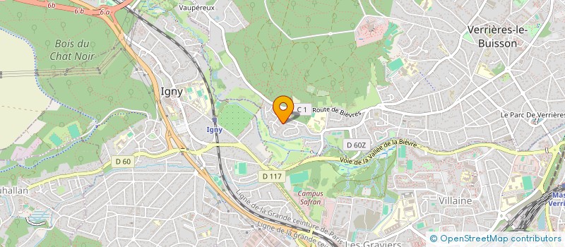 localisation de l'entreprise PRIOLET INVEST à VERRIERES-LE-BUISSON