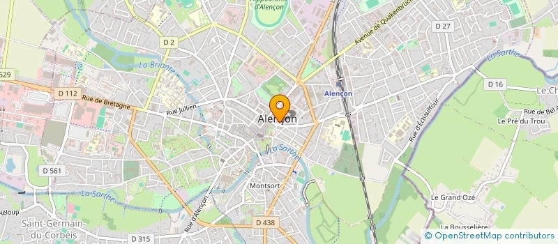 localisation de l'entreprise PRIOLOGIS à ALENCON