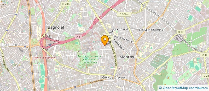 localisation de l'entreprise PRIONETT CONSEIL à MONTREUIL