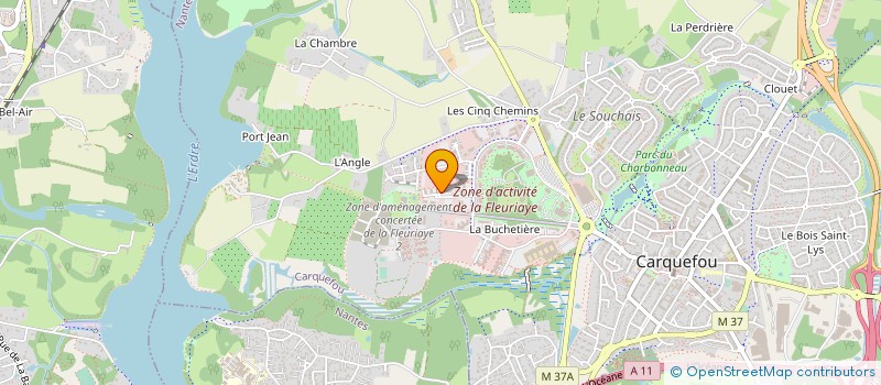 localisation de l'entreprise PRIOS à CARQUEFOU
