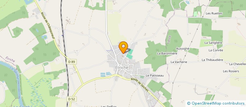 localisation de l'entreprise PRIOU CONSTRUCTION BOIS  ETRICHE