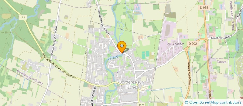 localisation de l'entreprise PRIOUR VINCENT  BORDERES-SUR-L'ECHEZ