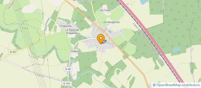 localisation de l'entreprise PRIOUX  PAMFOU