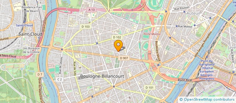 localisation de l'entreprise PRIOUX CONSULTANTS à BOULOGNE-BILLANCOURT