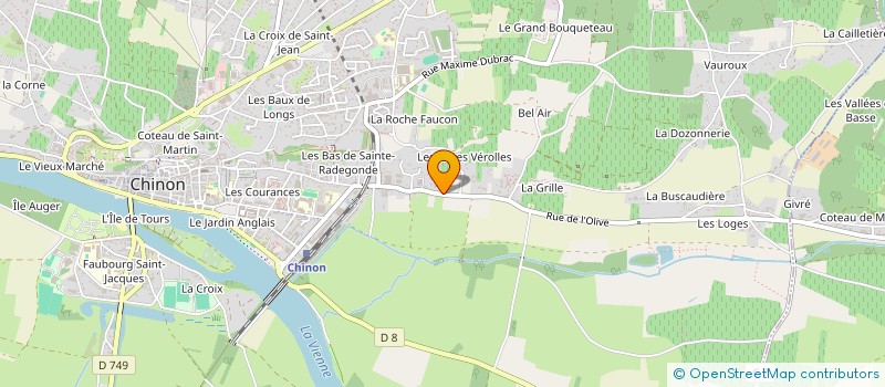 localisation de l'entreprise PRIOX à CHINON