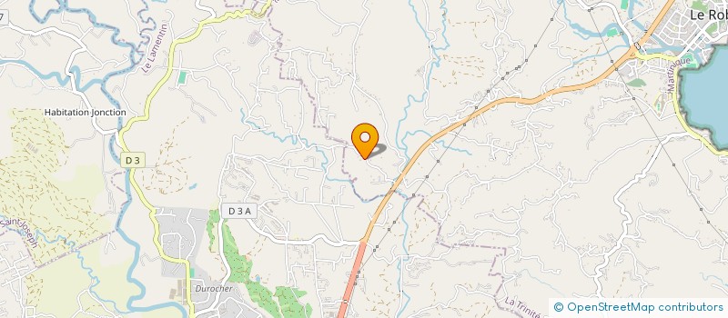 localisation de l'entreprise PRIS'CAR  LE ROBERT