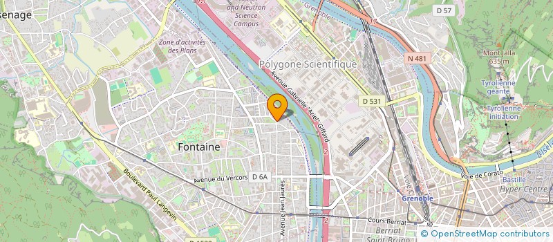 localisation de l'entreprise PRIS'K  FONTAINE