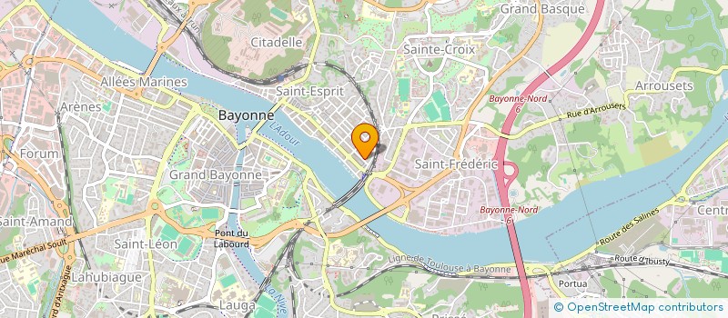 localisation de l'entreprise PRISAC ADOUR à BAYONNE