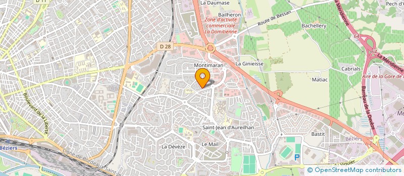 localisation de l'entreprise PRISCA SALON  BEZIERS